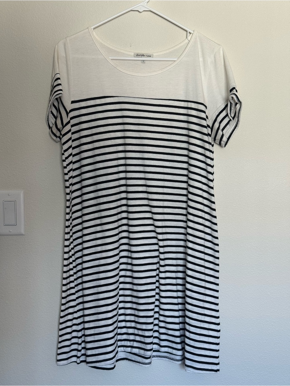 Charlotte Russe White Crewneck Tee